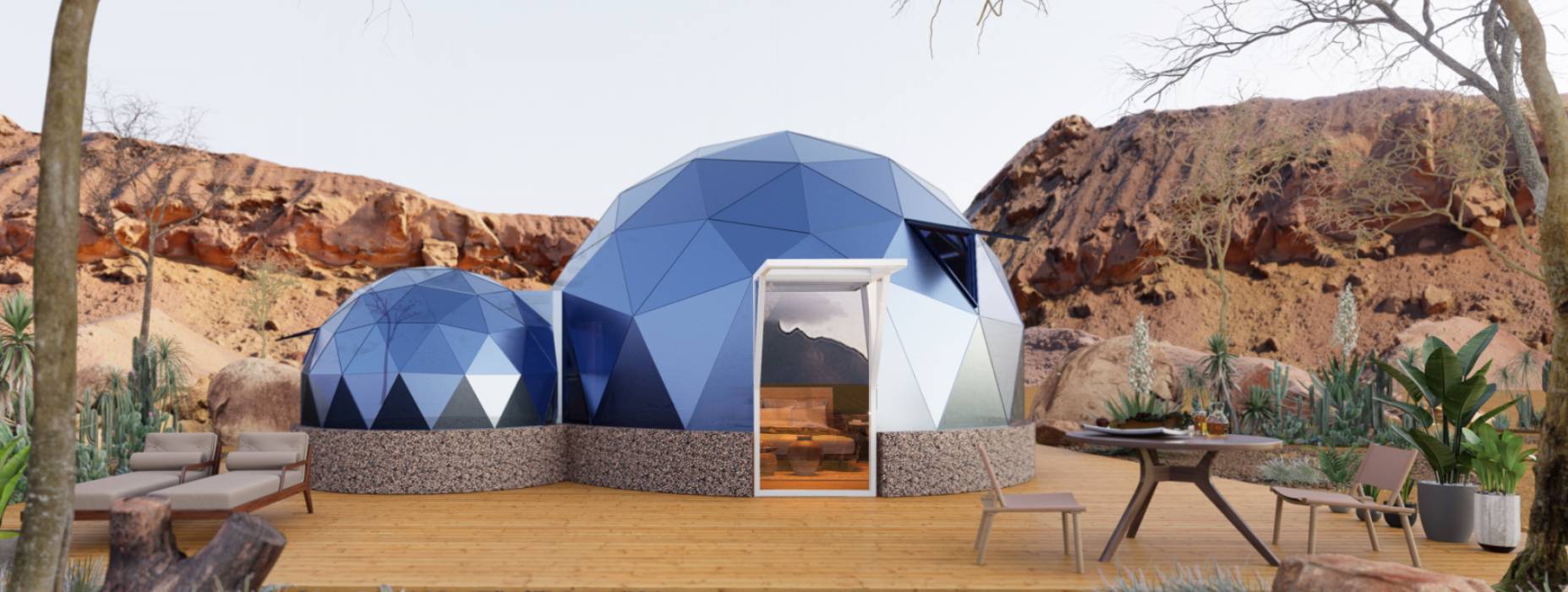 惠山区球形智能光伏玻璃星空房